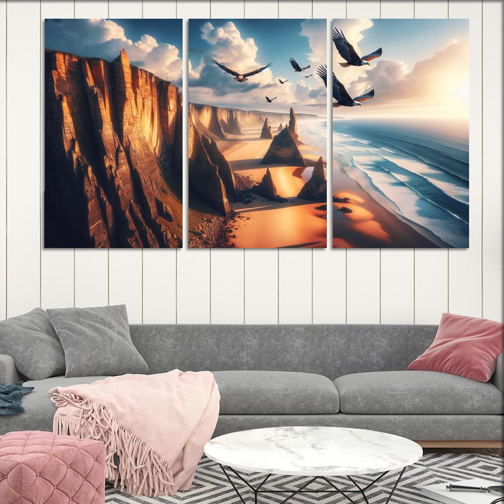 Eagle's Nest Beach Modern Paintings Frame