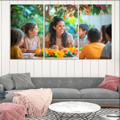 The Circle Of Life Nurturing Connections Custom Paintings Frame