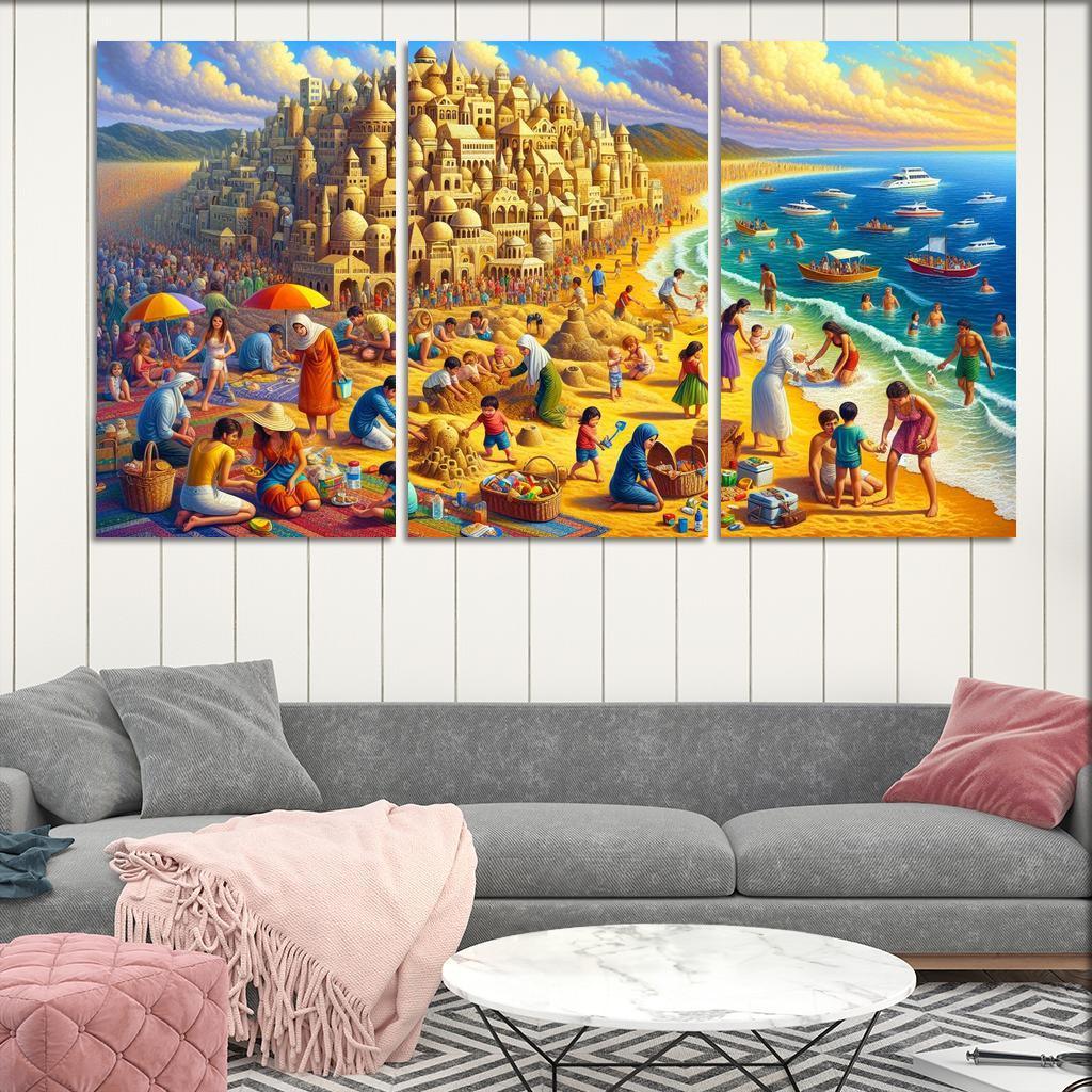 Calm Waters Ideal For Family Fun Abstract Paintings Frame