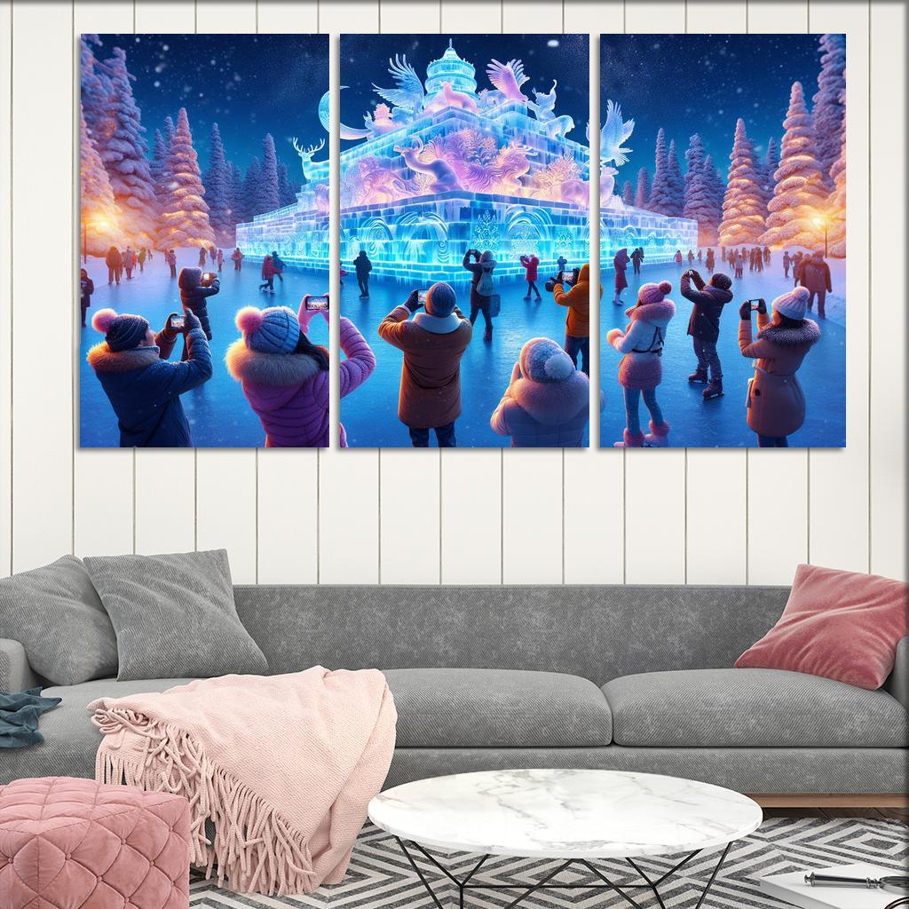 Harbin International Ice And Snow Sculpture Festival - China Modern Paintings Frame