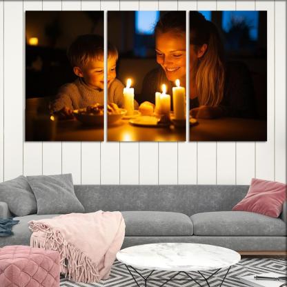 Candlelight Moments Illuminating Love Custom Paintings Frame