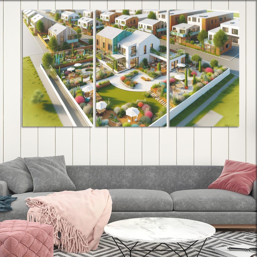 Cohousing Communities Custom Paintings Frame