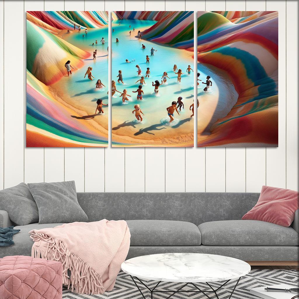 Lagoon Of Dreams Family Adventure Spot Premium Artwork Frames