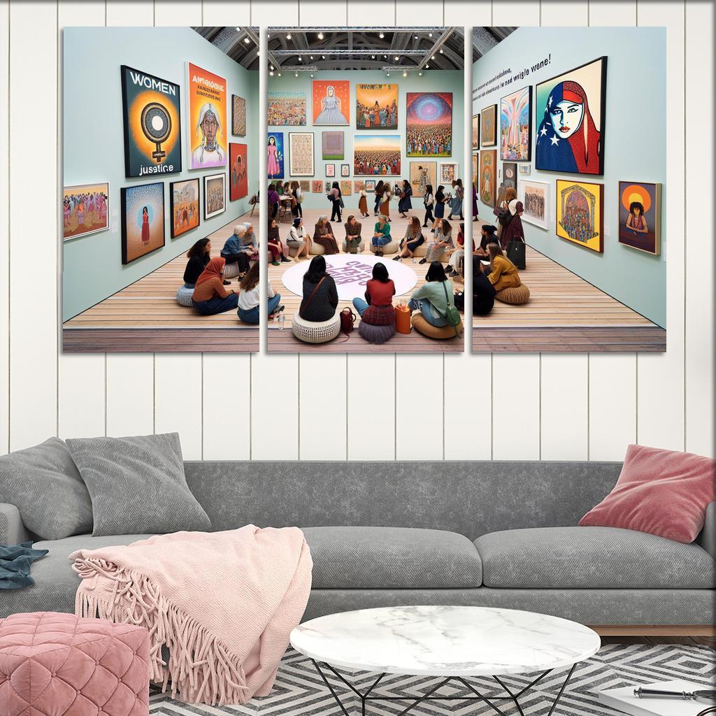 Dreams Of Equality Gender Justice Through Art Oil Paintings Frame