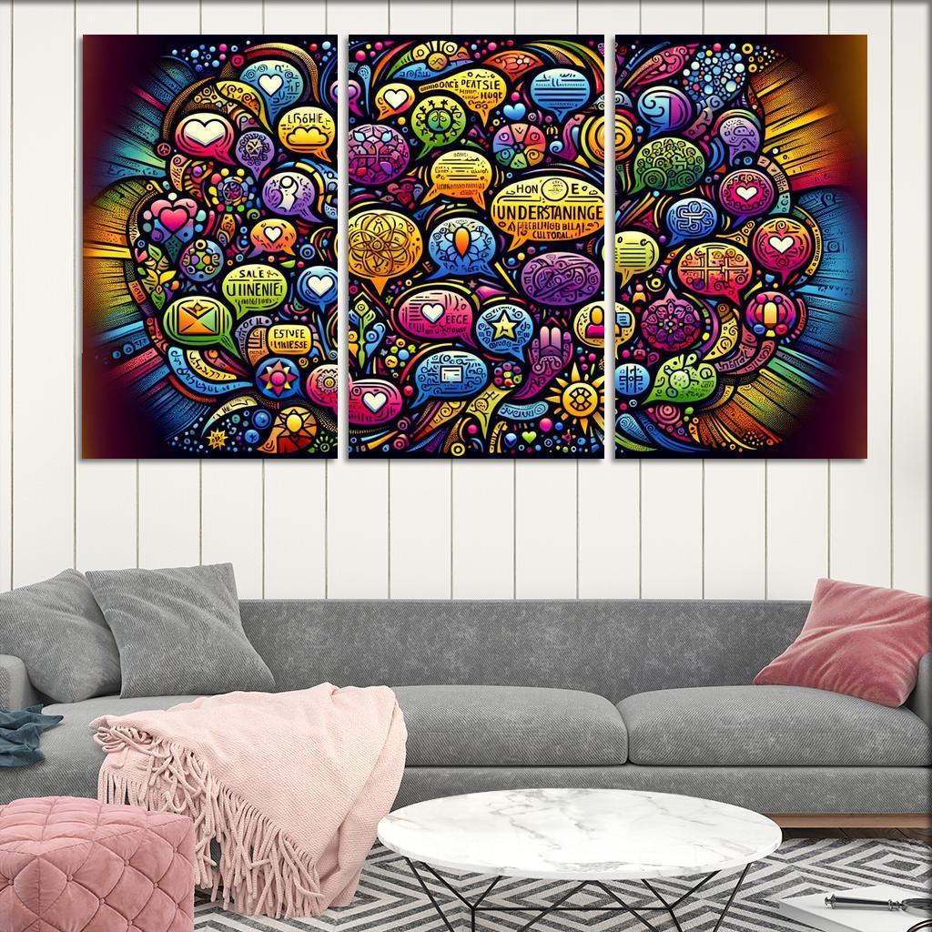 Bridges Of Connection The Power Of Dialogue Multi-panel Paintings