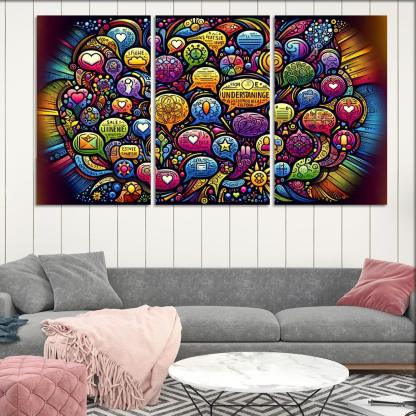 Bridges Of Connection The Power Of Dialogue Multi-panel Paintings