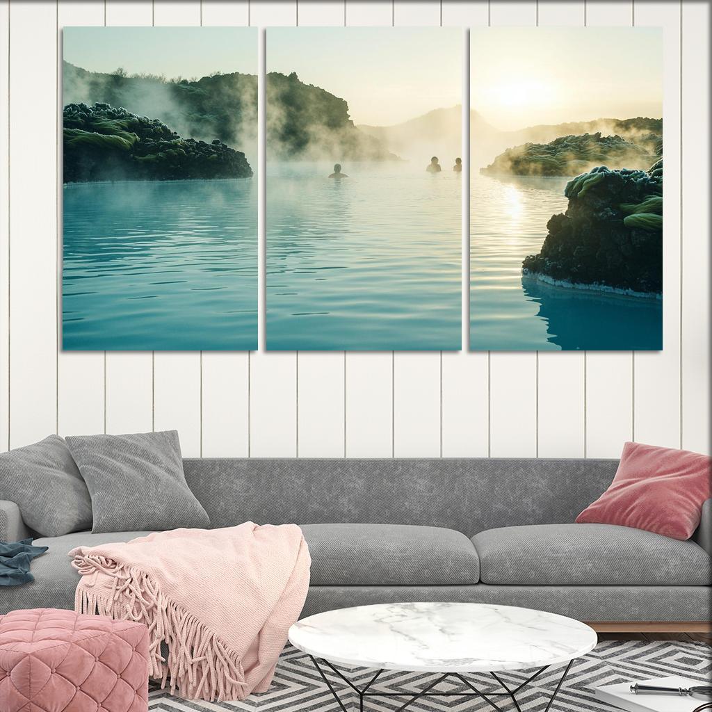 The Blue Lagoon Abstract Paintings Frame