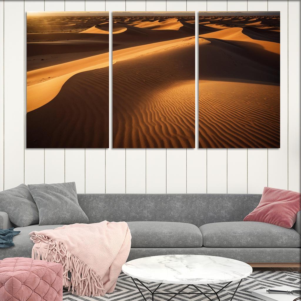 The Golden Sands Of Solstice Dunes Oil Paintings Frame