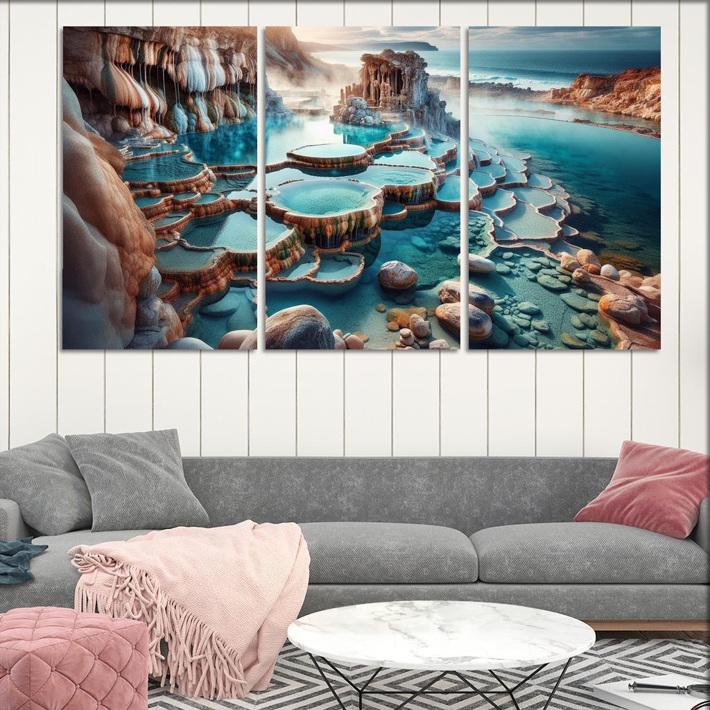 Blue Lagoon Natural Thermal Springs Premium Artwork Frames