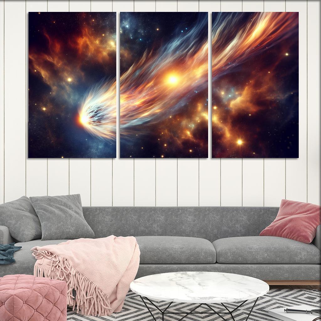 The Allure Of Comets And Their Trails Abstract Paintings Frame