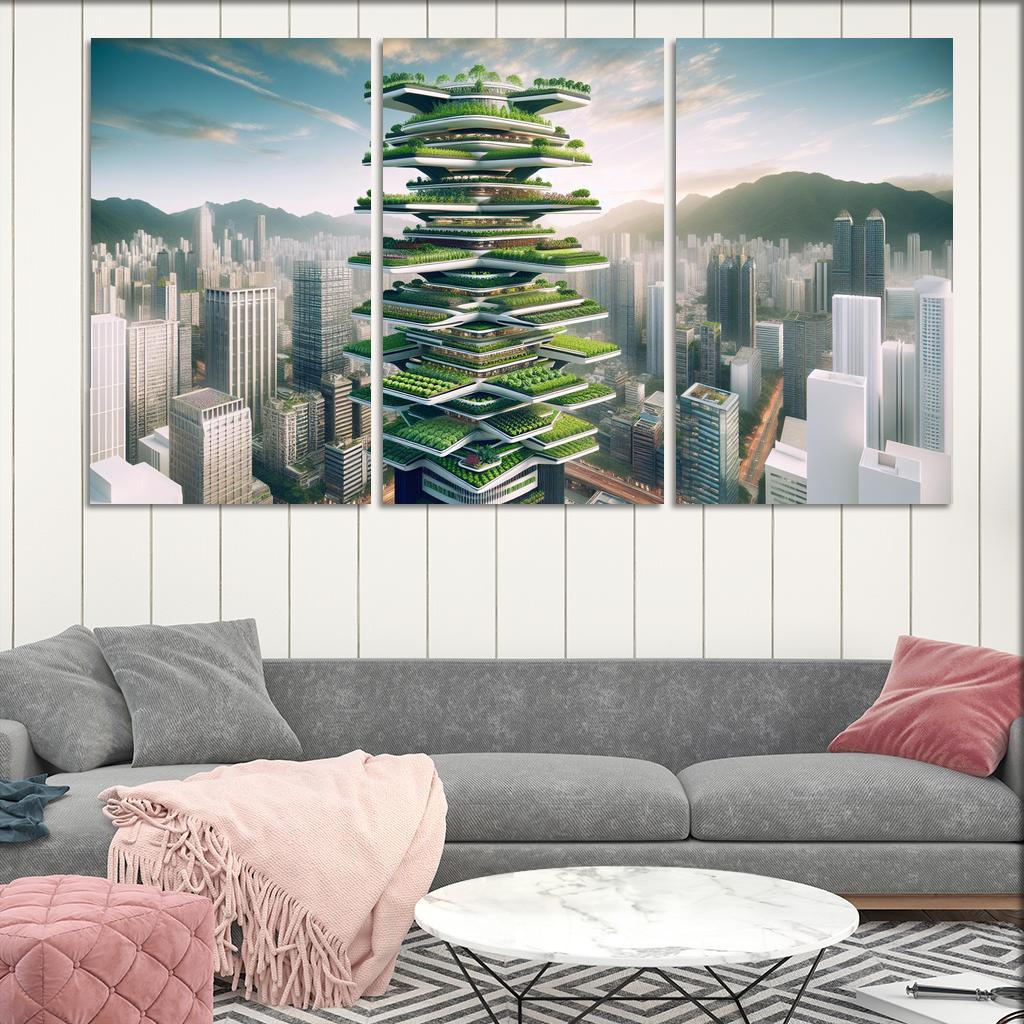 Vertical Farms As Architecture Custom Paintings Frame