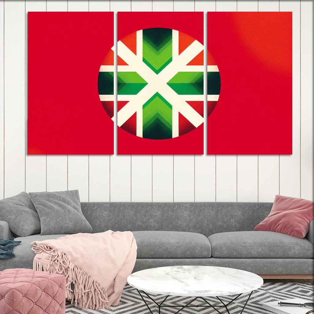 Echoes Of Tradition The Flag Of The Basque Country Multi-panel Paintings