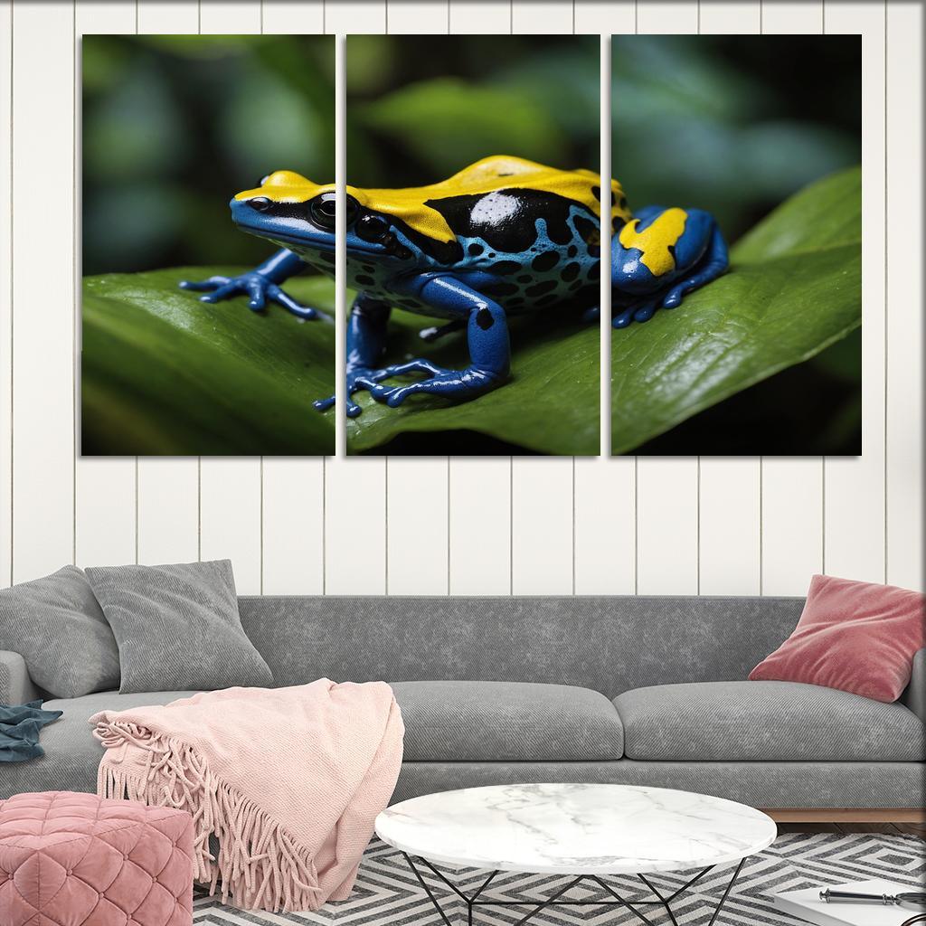 The Striking Poison Dart Frog A Colorful Wonder Canvas Paintings Frame