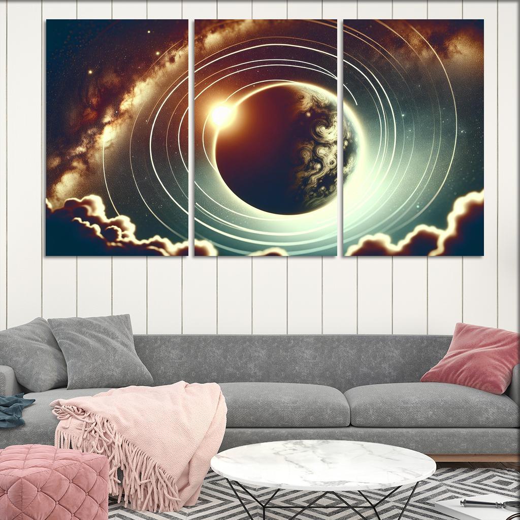 Exploring Exoplanet Atmospheres Abstract Paintings Frame