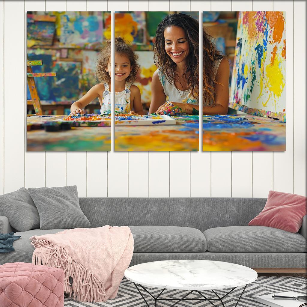 The Canvas Of Love A Mothers Artistry Custom Paintings Frame