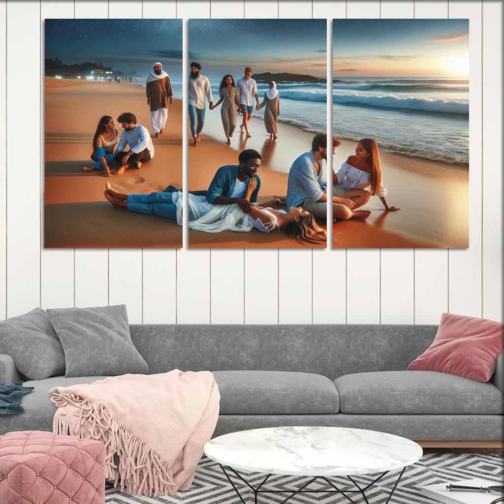 Twilight Cove A Romantic Escape Custom Paintings Frame