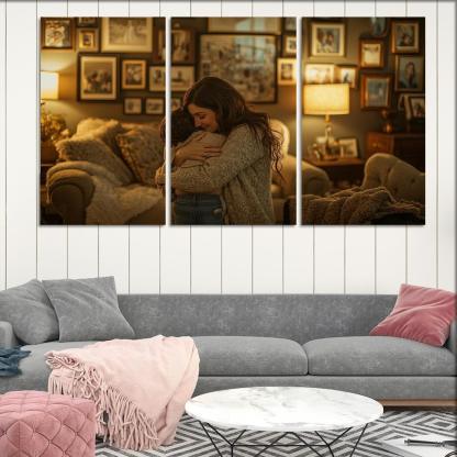 A Mothers Embrace The Heart Of Home Canvas Paintings Frame