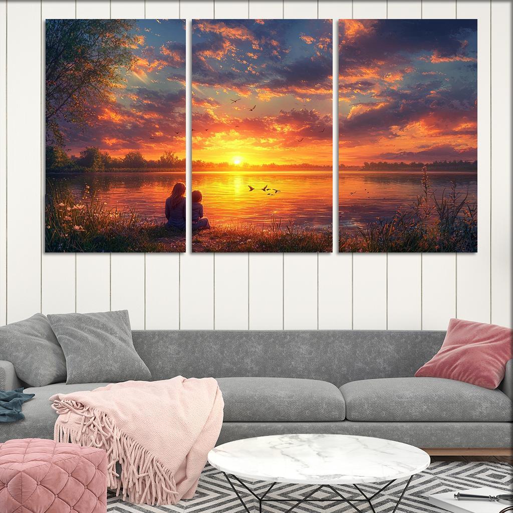 Sunsets And Sunrises Cycles Of Love Custom Paintings Frame