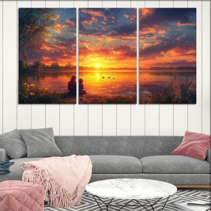 Sunsets And Sunrises Cycles Of Love Custom Paintings Frame