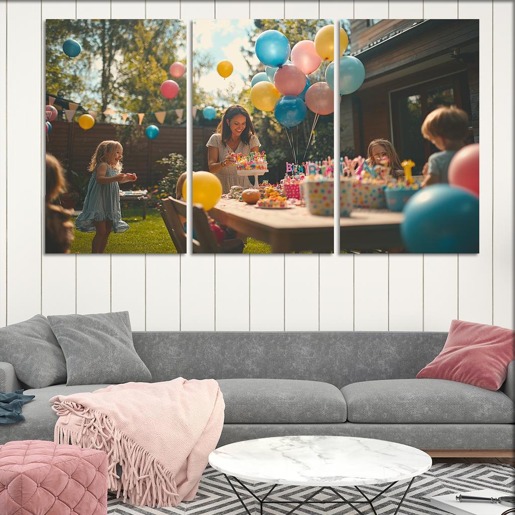 Moments Of Joy A Mothers Celebration Of Life Canvas Paintings Frame