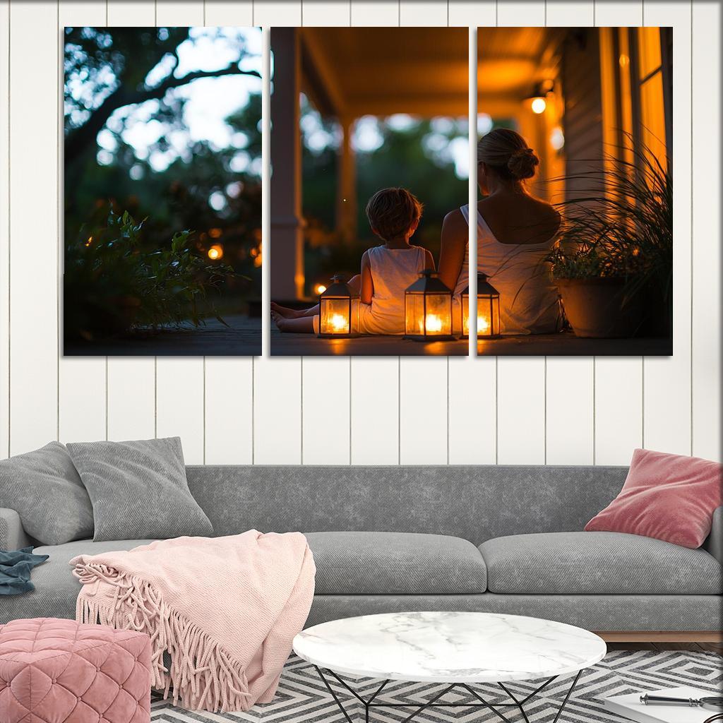 The Light Of Guidance A Mothers Wisdom Canvas Paintings Frame