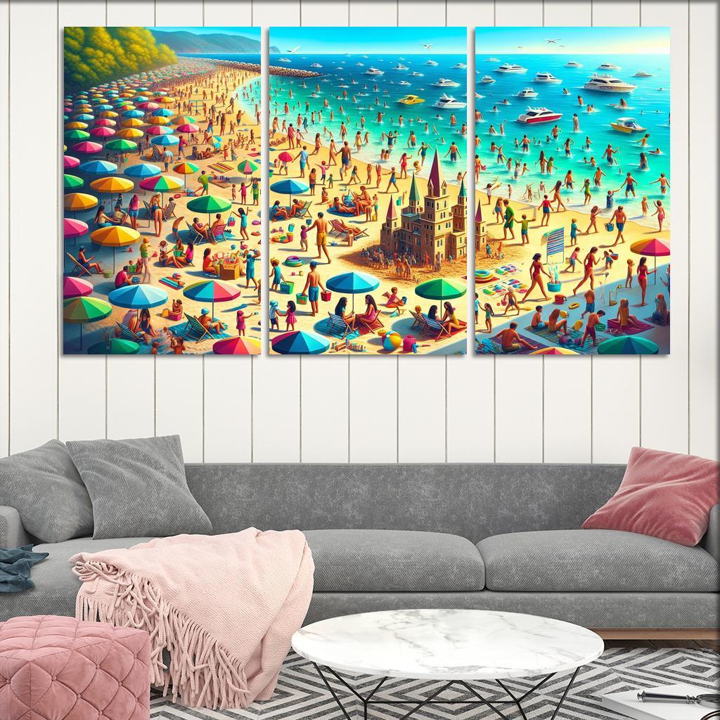 Enchanted Beach Family Adventure Zone Custom Paintings Frame