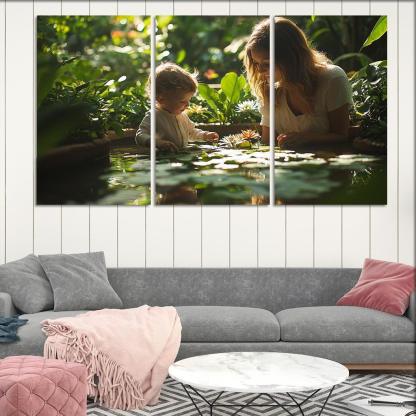 Reflections Of Love A Mothers Wisdom In Nature Canvas Paintings Frame