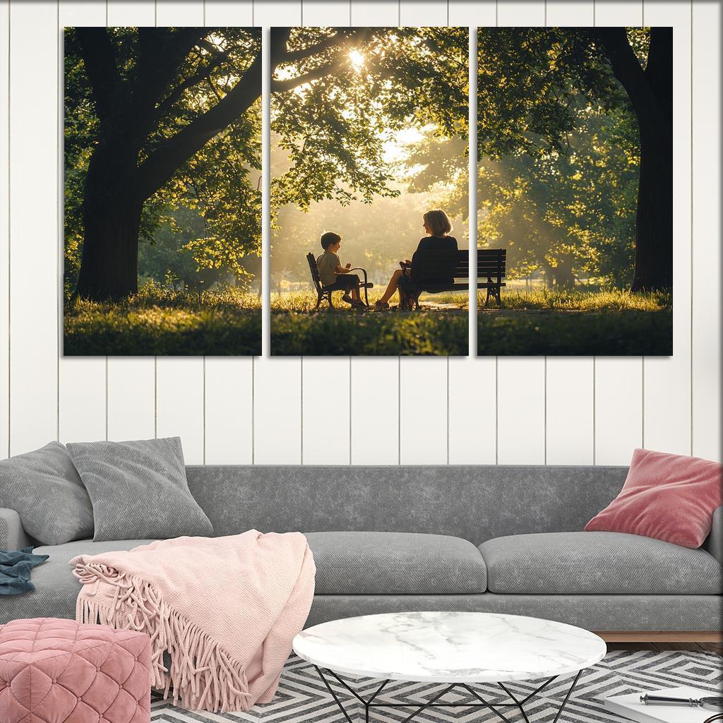 Reflections Of Love A Mother's Heartfelt Advice Canvas Paintings Frame