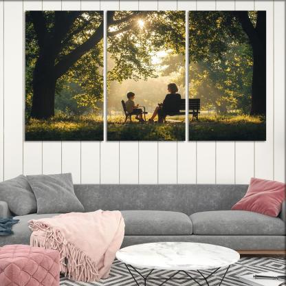 Reflections Of Love A Mother's Heartfelt Advice Canvas Paintings Frame