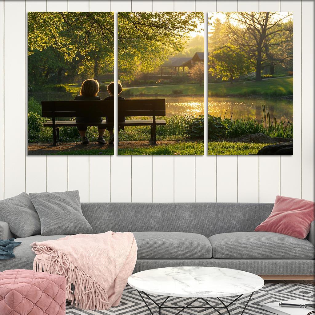 Moments Of Reflection A Mothers Wisdom Canvas Paintings Frame