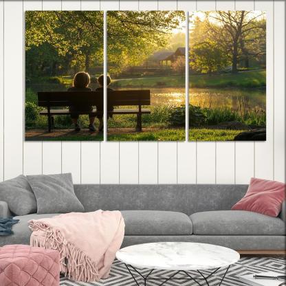 Moments Of Reflection A Mothers Wisdom Canvas Paintings Frame