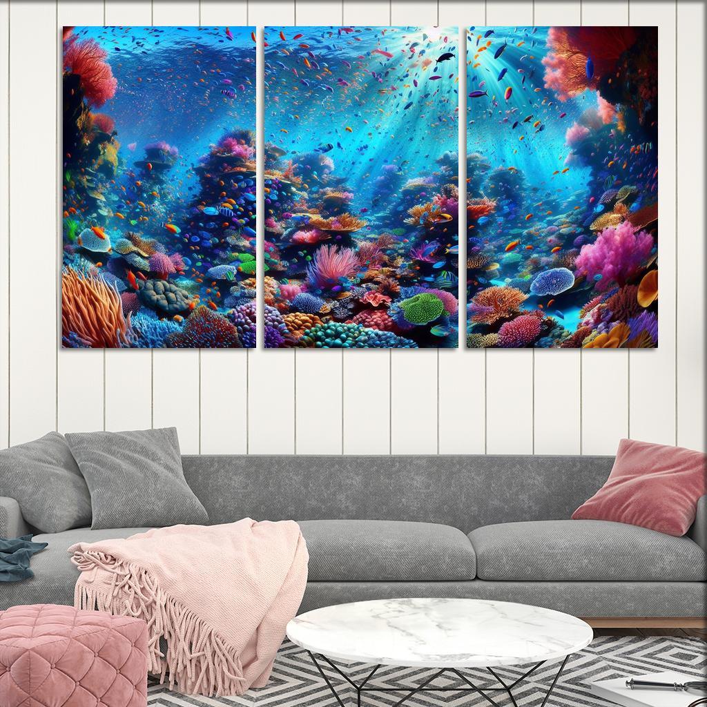 Coral Haven Underwater Wonderland Premium Artwork Frames
