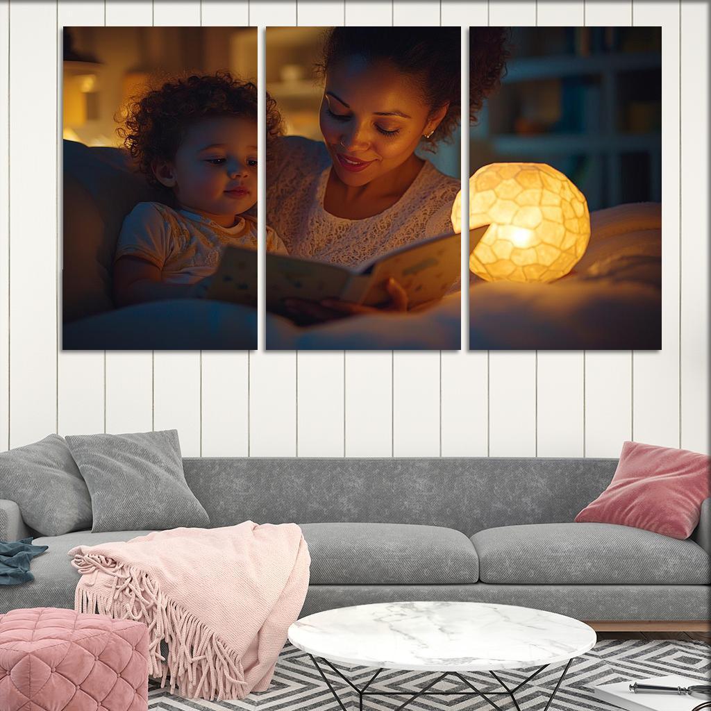 Guardian Angels A Mothers Everlasting Watch Canvas Paintings Frame