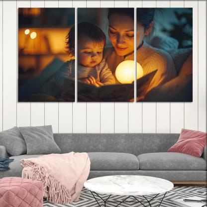 Moments Of Tenderness A Mothers Loving Touch Canvas Paintings Frame