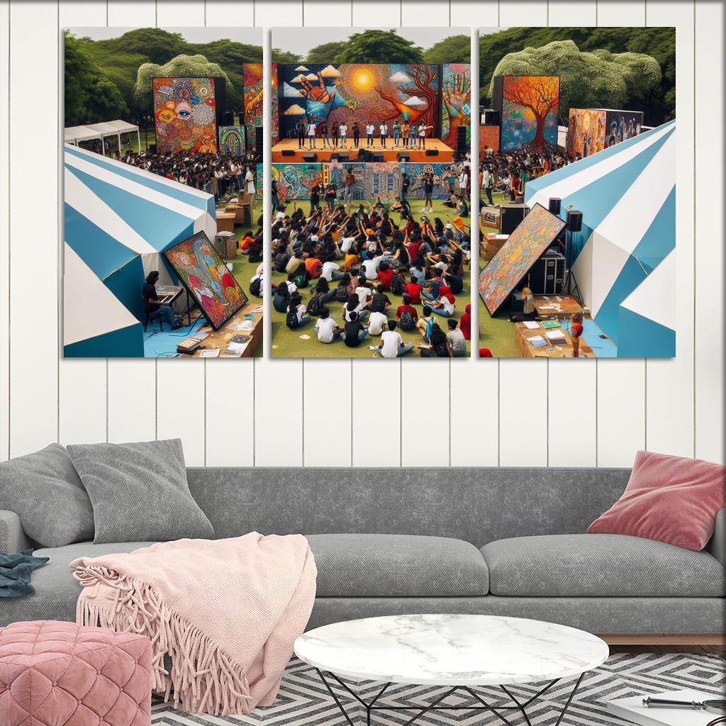 Voices Of The Future Art For Youth Empowerment Multi-panel Paintings