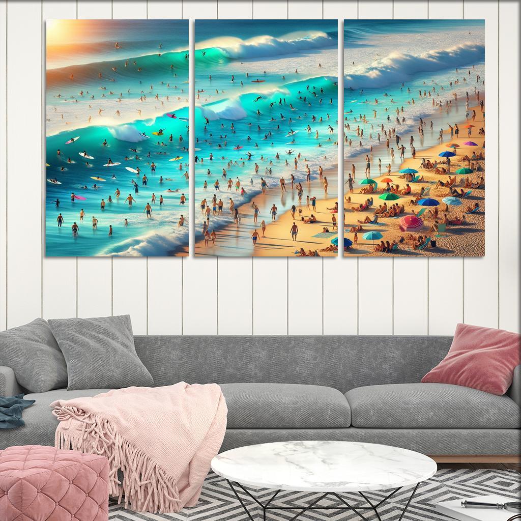 Blue Wave Oasis Adventure Awaits Art Trends