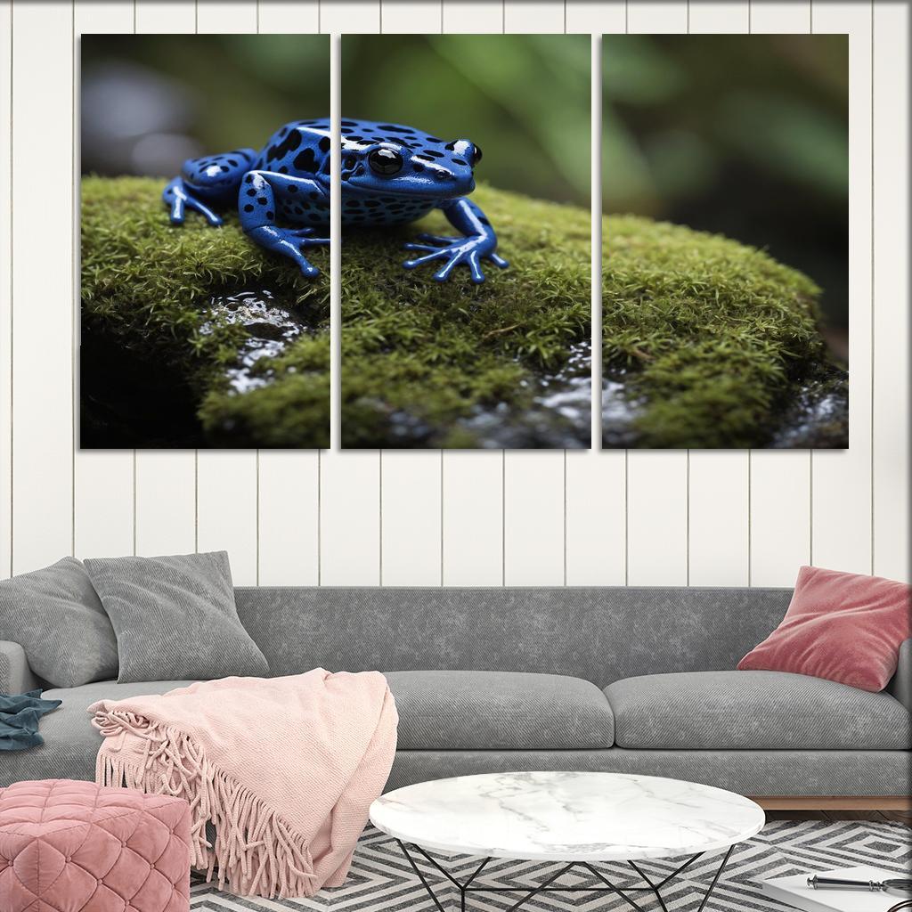 The Striking Blue Poison Dart Frog A Gem Of The Rainforest Framed Paintings