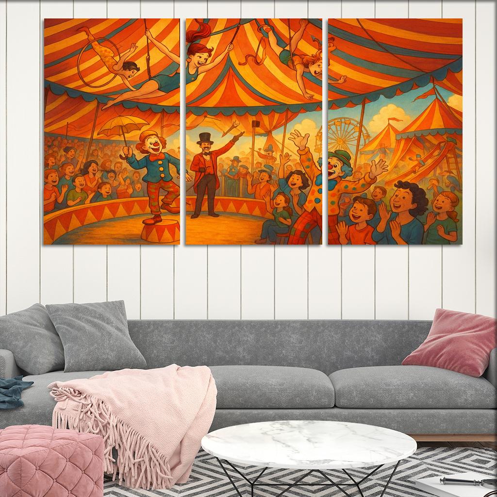 Circus Carnival - Fun Fair Adventure Framed Paintings