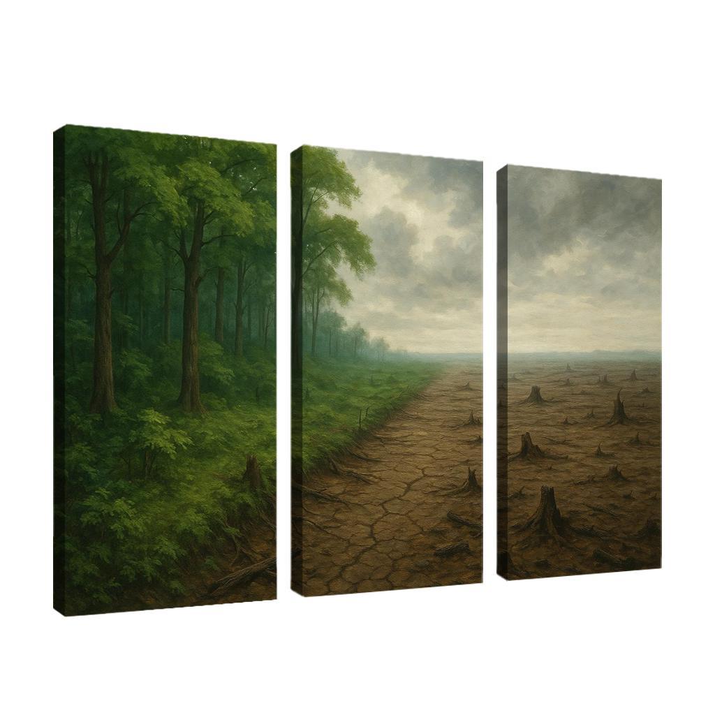 Silent Forests Visualizing The Crisis Of Deforestation Premium Artwork Frames