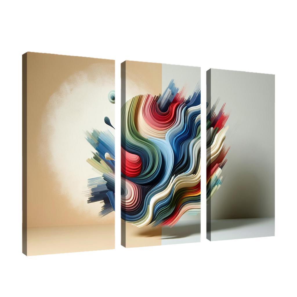 Luminous Acrylic Wall Art 3 Piece HD Canvas Wall Art-Original Frame