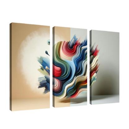 Luminous Acrylic Wall Art 3 Piece HD Canvas Wall Art-Original Frame