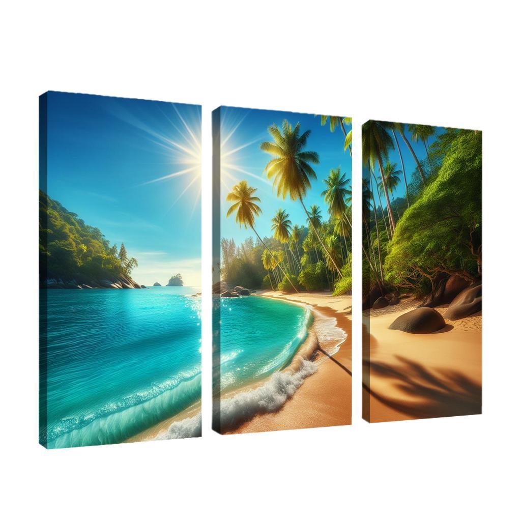 Secluded Oasis Beach Premium Artwork Frames
