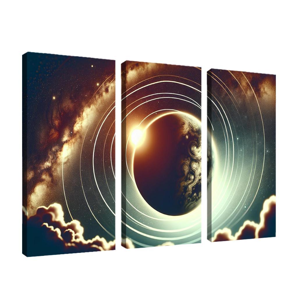 Exploring Exoplanet Atmospheres Abstract Paintings Frame