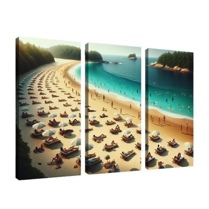 Oasis Beach Peaceful Sunbathing Retreat Art Trends