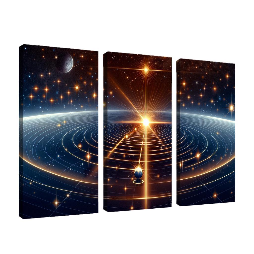 The Mechanics Of Stellar Parallax Abstract Paintings Frame