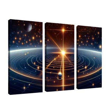 The Mechanics Of Stellar Parallax Abstract Paintings Frame