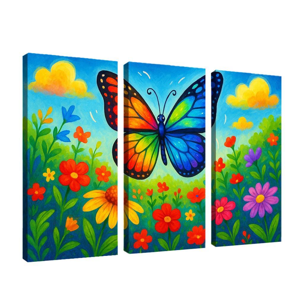 Radiant Rainbow Butterfly Quest Premium Artwork Frames