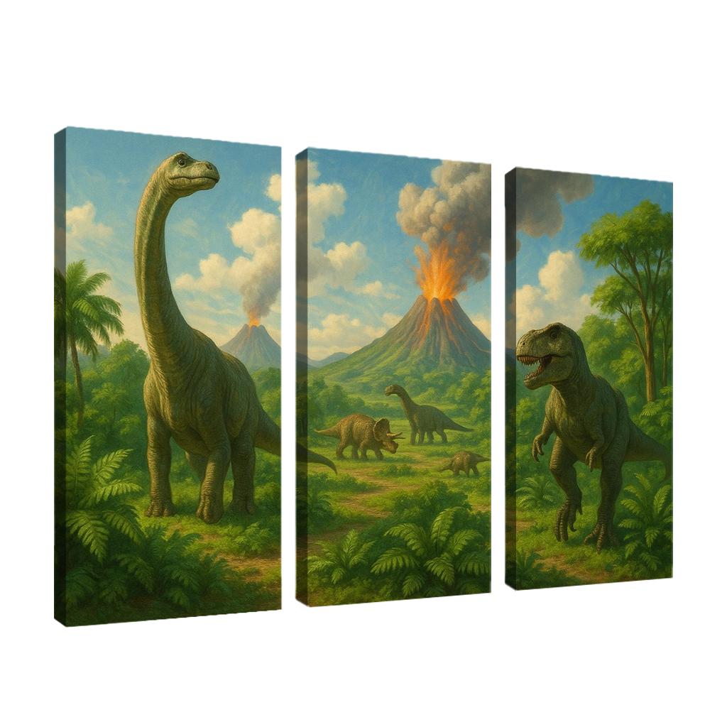 Dinosaur Discovery - Prehistoric Adventure Framed Paintings