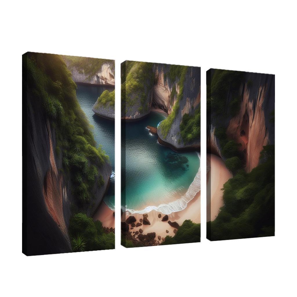 Hidden Cove Beach Premium Artwork Frames