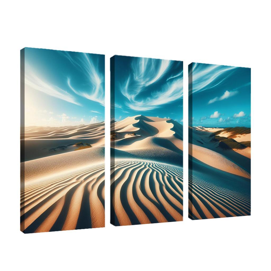 Sunlit Dunes Windswept Beauty Multi-panel Paintings